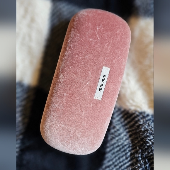 MIU MIU Glasses Classy Elegant Luxury Frames And Pink Velour Case 👓 - Picture 6 of 9